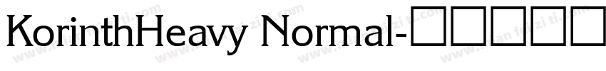 KorinthHeavy Normal字体转换